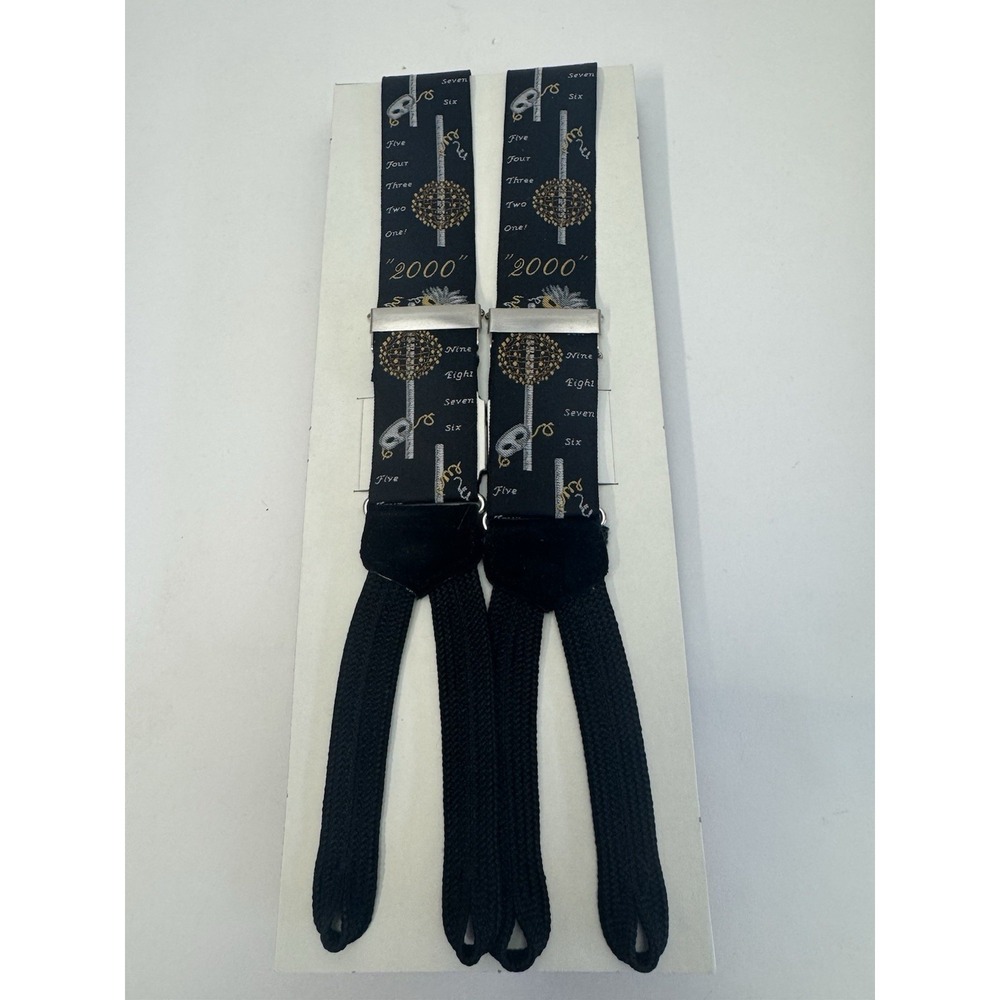 NIB Trafalgar Braces Suspenders Y2K 2000 Countdown Ball Drop Masquerade READ - Picture 4 of 10